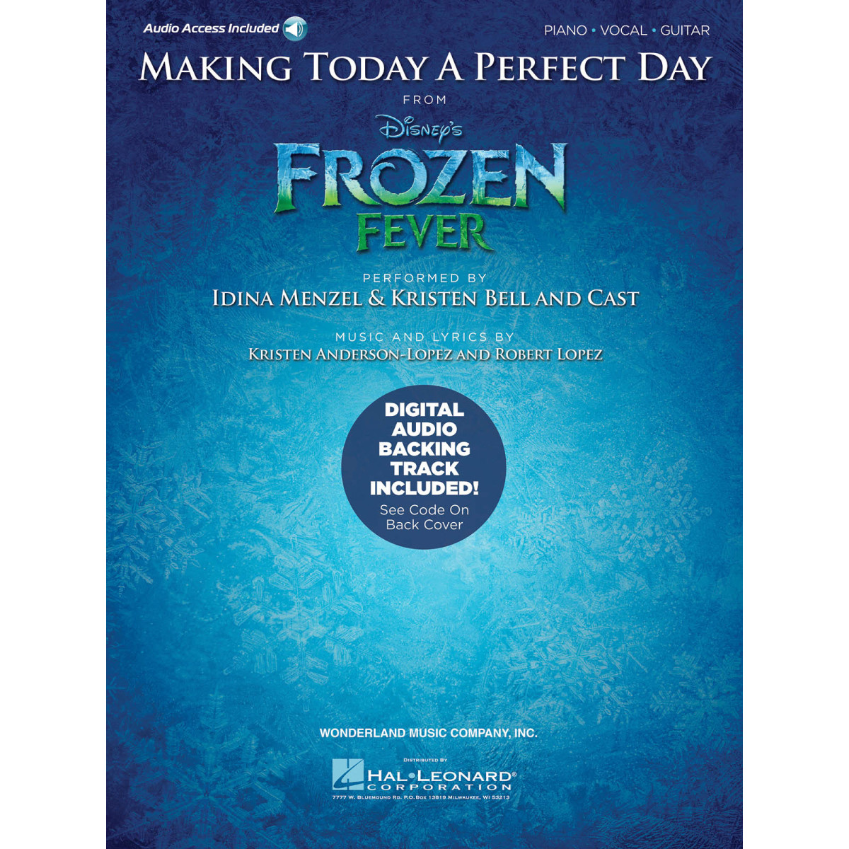 Making Today a Perfect Day    Piano and Vocal Recueil + Enregistrement(s) en ligne Piano Vocal TV, Film, Comédie musicale   9781