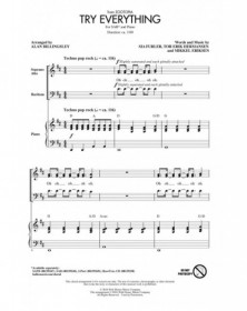 Try Everything From Zootopia arr. Alan Billingsley  Mixed Choir [SAB] Conducteur chorale Disney Choral TV, Film, Comédie musical