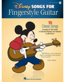 Disney Songs for Fingerstyle Guitar 15 Classic Songs Arranged by Solo Guitar in Standard Notation and Tablature Bill Piburn  Gui