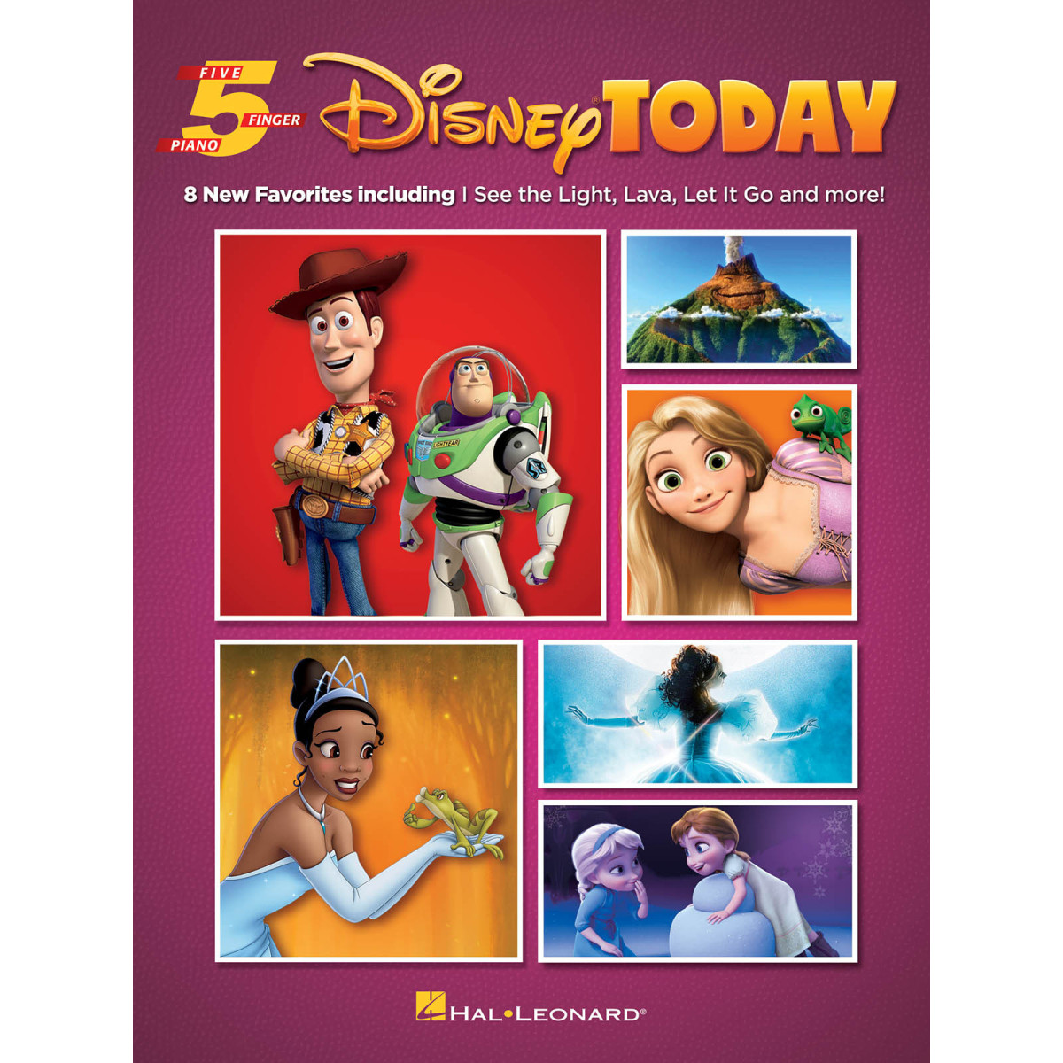 Disney Today - Five Finger Piano Songbook 8 New Favorites   Piano Recueil Five Finger Piano Songbook TV, Film, Comédie musicale 