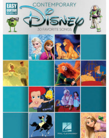 Contemporary Disney: Easy Guitar with Notes & Tab 30 Favorite Songs   Guitare Recueil Easy Guitar TV, Film, Comédie musicale Eng
