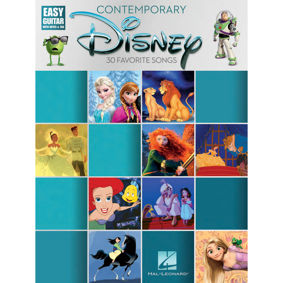 Contemporary Disney: Easy Guitar with Notes & Tab 30 Favorite Songs   Guitare Recueil Easy Guitar TV, Film, Comédie musicale Eng