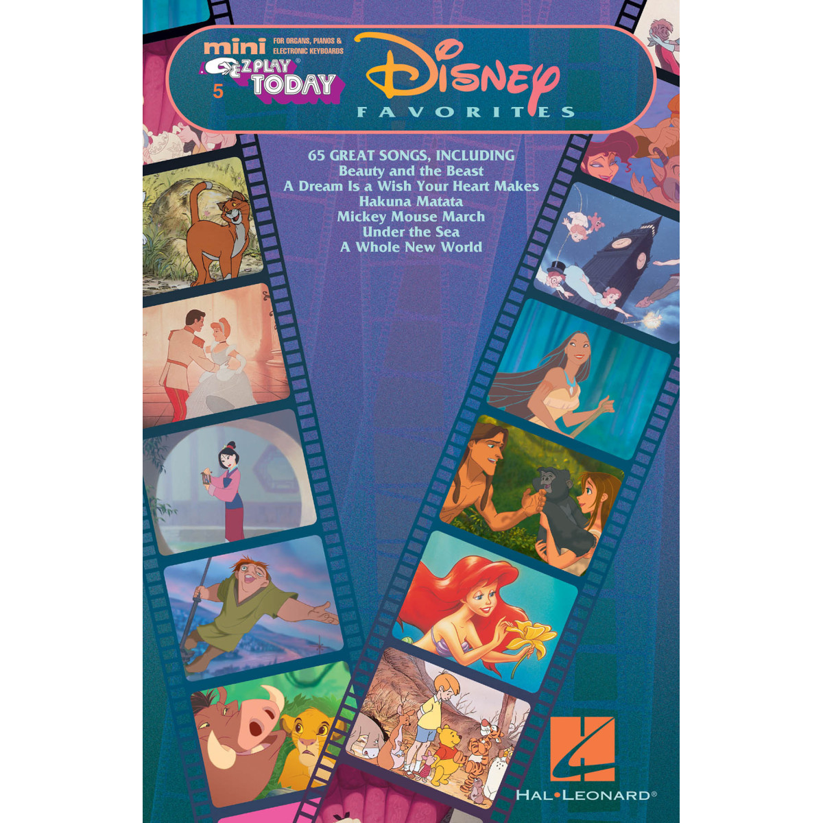 Disney Favorites - Mini E-Z Play Today Volume 5 65 Great Songs for Piano, Organ or Keyboard   Organ, Piano or Keyboard Recueil M