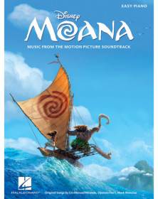 Lin-Manuel Miranda Moana - Easy Piano Music from the Motion Picture Soundtrack   Piano Recueil Easy Piano Songbook TV, Film, Com