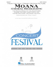Moana Choral Highlights Mac Huff  SATB Conducteur chorale Disney Choral TV, Film, Comédie musicale    888680664879 HL00216017