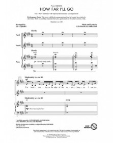 How Far I'll Go (from MOANA) 2-Part Ed Lojeski  2-Part Choir and Piano Conducteur chorale Disney Choral TV, Film, Comédie musica