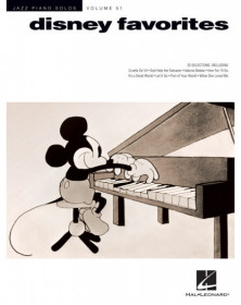 Disney Favorites Jazz Piano Solos Series Volume 51   Piano Recueil Hal Leonard Jazz Piano Solos TV, Film, Comédie musicale   978