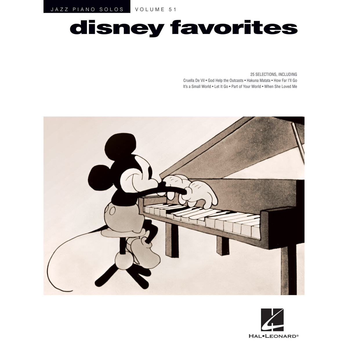 Disney Favorites Jazz Piano Solos Series Volume 51   Piano Recueil Hal Leonard Jazz Piano Solos TV, Film, Comédie musicale   978
