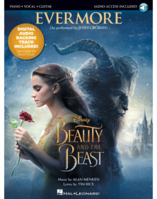 Tim Rice_Alan Menken Evermore from Beauty and the Beast   Piano, Chant et Guitare Recueil + Enregistrement(s) en ligne Piano Voc