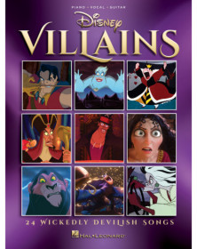 Disney Villains 24 Wickedly Devilish Songs   Piano, Chant et Guitare Recueil Piano-Vocal-Guitar Songbook TV, Film, Comédie music