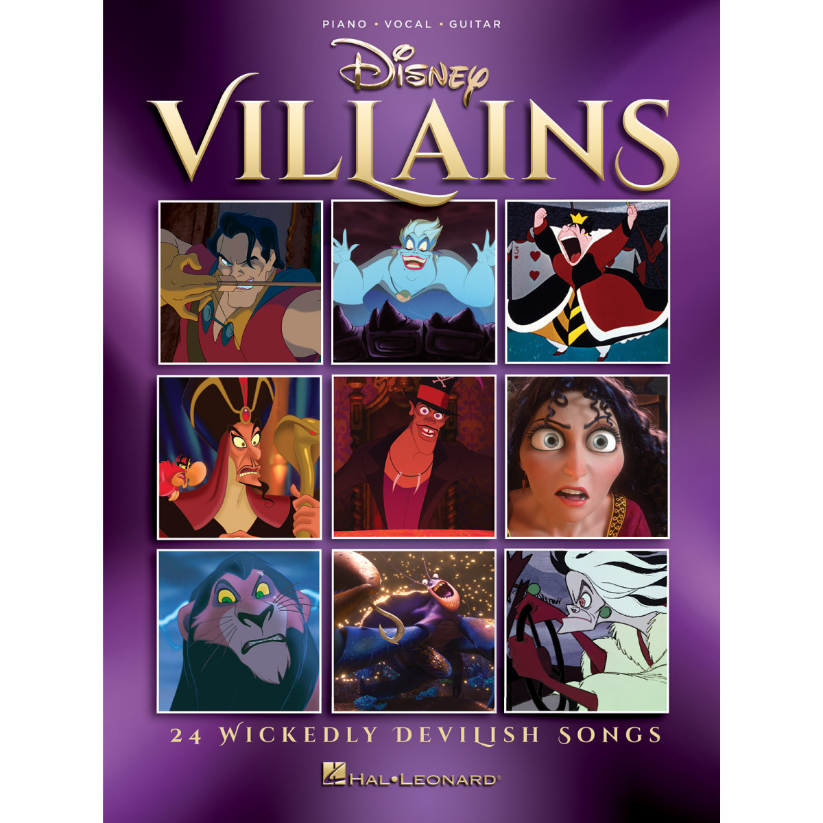 Disney Villains 24 Wickedly Devilish Songs   Piano, Chant et Guitare Recueil Piano-Vocal-Guitar Songbook TV, Film, Comédie music