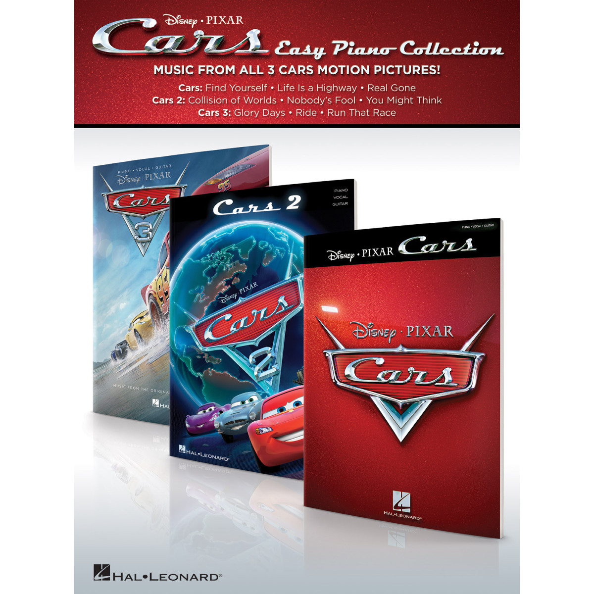 Cars - Easy Piano Collection Music from All 3 Disney Pixar Motion Pictures   Easy Piano Recueil Easy Piano Songbook TV, Film, Co