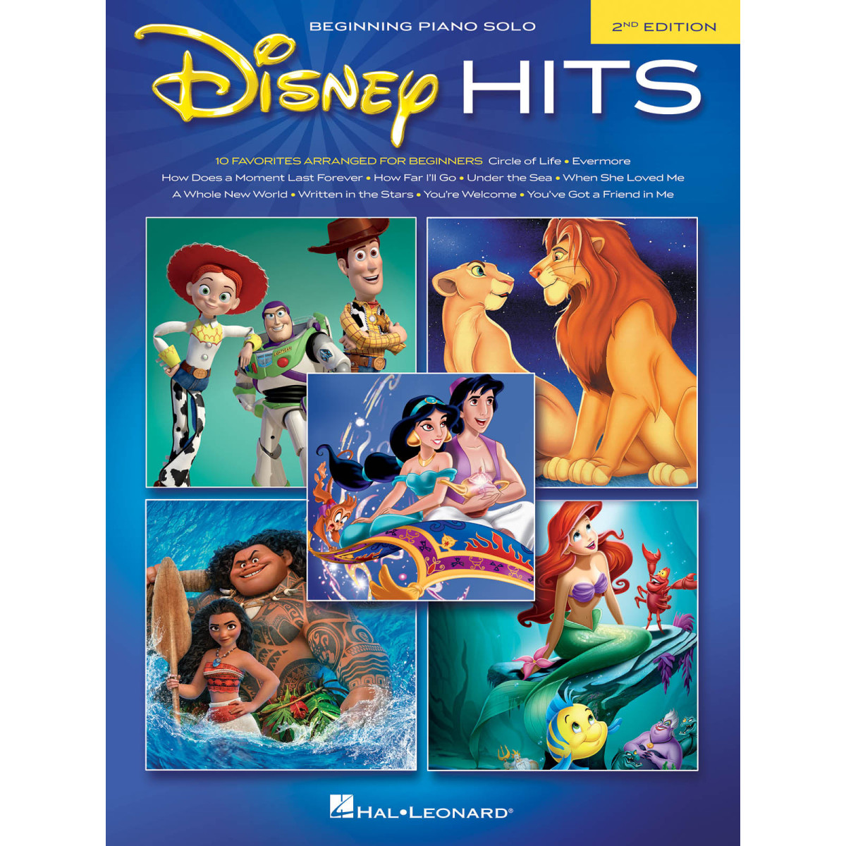 Disney Hits - 2nd Edition    Piano Recueil Beginning Piano Solo Songbook TV, Film, Comédie musicale  EASY 9781540022004 88868073