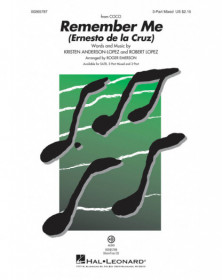Remember Me (From Coco) Pop Choral Series Roger Emerson  3-Part Choir Conducteur chorale Pop Choral Series TV, Film, Comédie mus