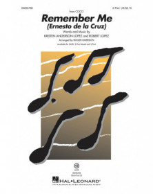Remember Me (From Coco) Pop Choral Series Roger Emerson  2-Part Choir and Piano Conducteur chorale Pop Choral Series TV, Film, C
