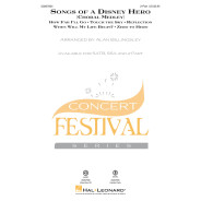 Songs Of A Disney Hero  Alan Billingsley  2-Part Choir and Piano Conducteur chorale Disney Choral TV, Film, Comédie musicale    