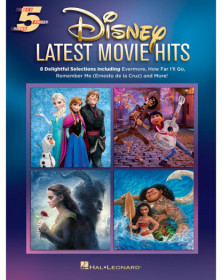 Disney Latest Movie Hits Five-Finger Piano   Piano Recueil Five Finger Piano Songbook TV, Film, Comédie musicale   9781540028099