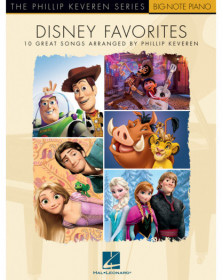Disney Favorites The Phillip Keveren Series   Piano Recueil Big Note Songbook TV, Film, Comédie musicale   9781540028358 8886807