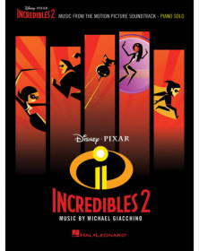 Michael Giacchino Incredibles 2 Music from the Motion Picture Soundtrack   Piano Recueil Piano Solo Songbook TV, Film, Comédie m