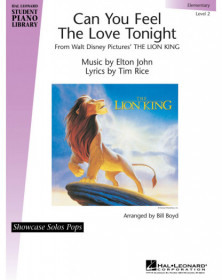 Tim Rice Can You Feel the Love Tonight  Bill Boyd  Piano Recueil Educational Piano Library Pédagogie    73999802665 HL00296618