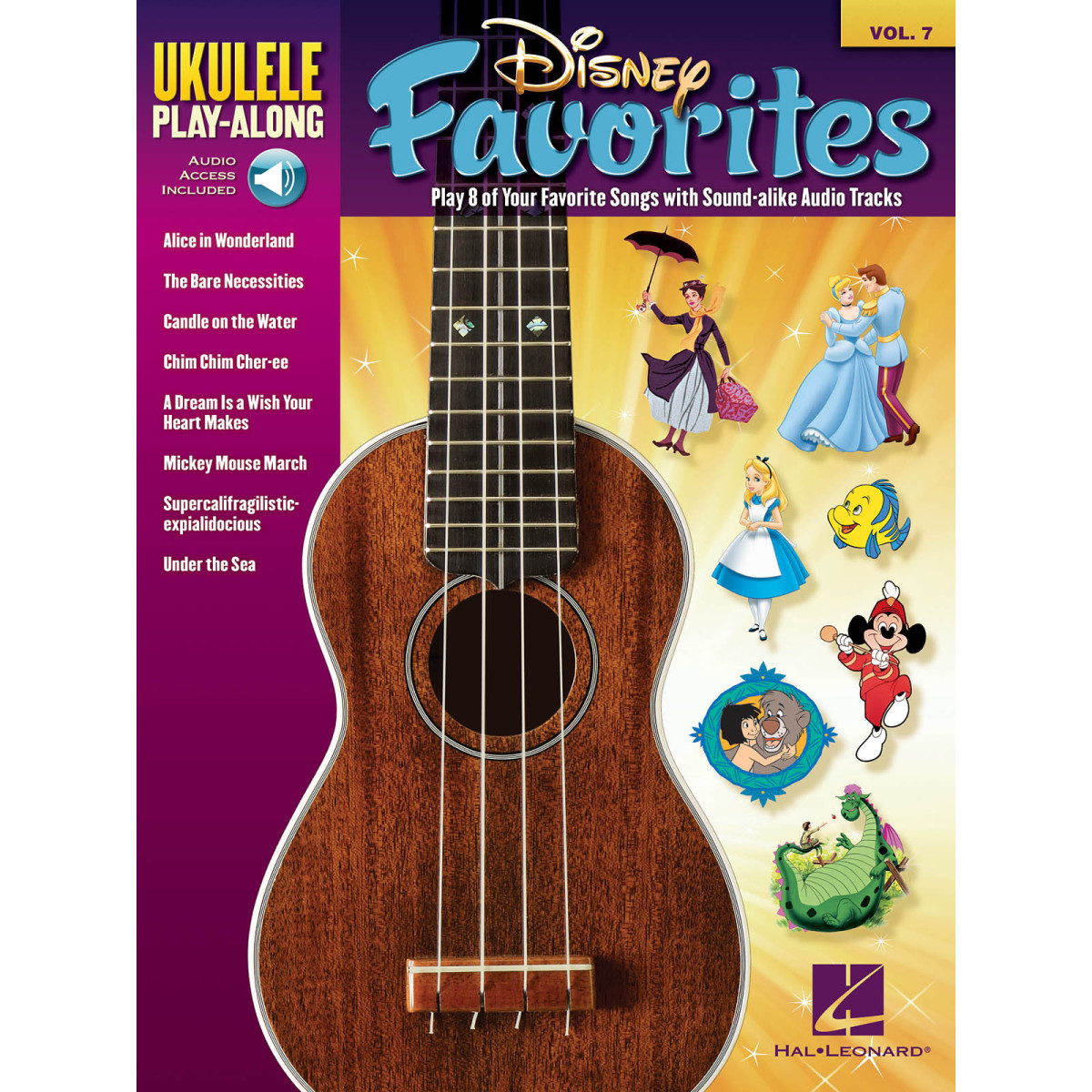Disney Favorites Ukulele Play-Along Volume 7    Ukulélé Recueil + Enregistrement(s) en ligne Ukulele Play-Along TV, Film, Comédi