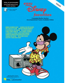 Easy Disney Favorites - Violin Instrumental Play-Along   Violon Recueil + Enregistrement(s) en ligne Instrumental Play-Along TV,