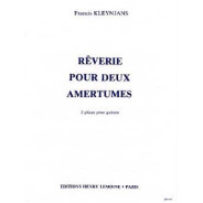 Francis Kleynjans : Rêverie pour 2 amertumes