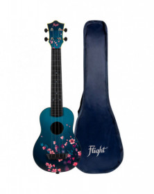 Flight: TUSL32 Long Neck ABS Travel Uke - Sakura