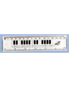 6 Inch Ruler Keyboard Clear