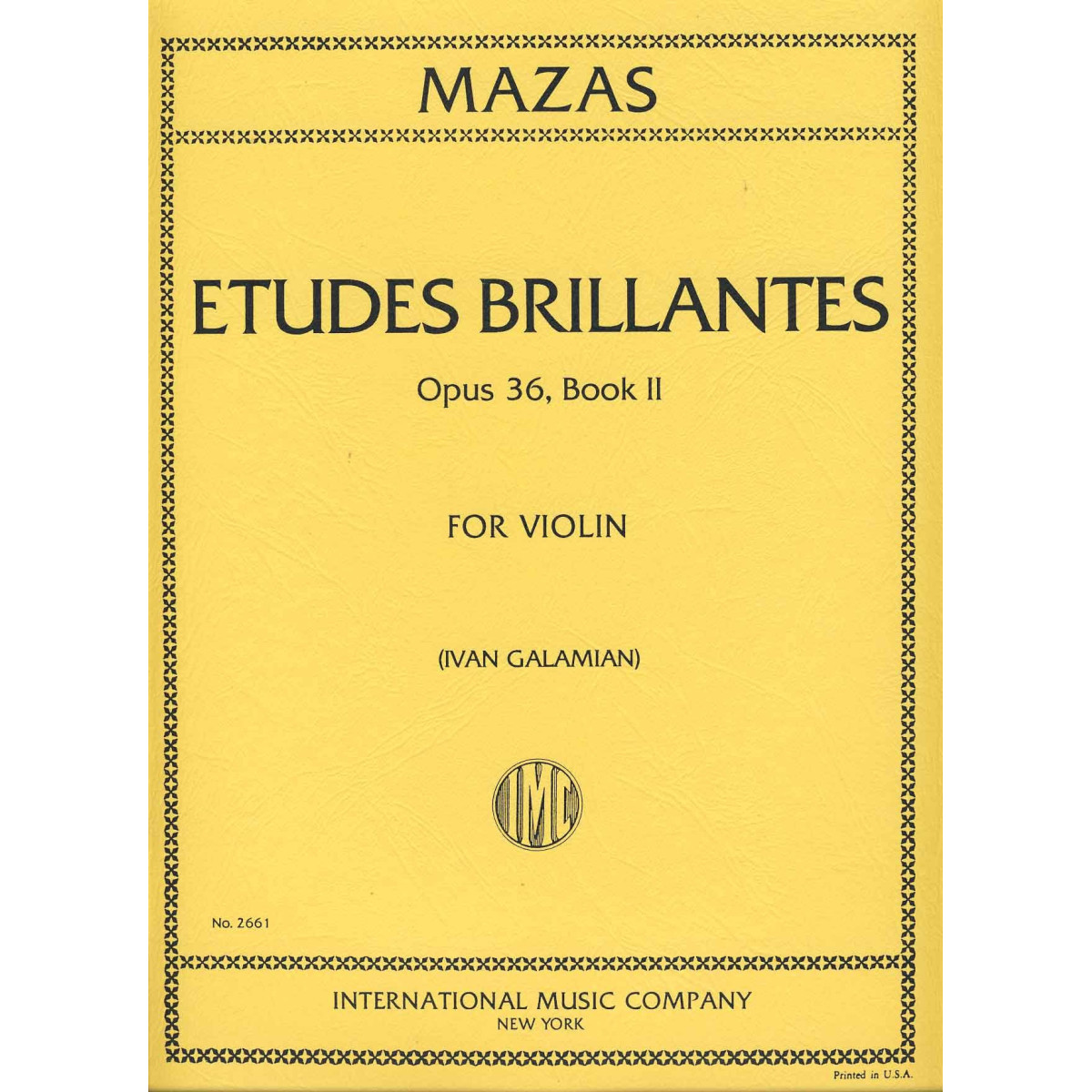 MAZAS - Etudes brillantes op. 36 n° 2