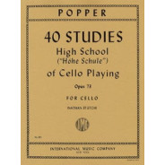 40 Studies - High school of cello playing op. 73