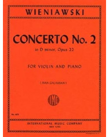 WIENAWSKI : Concerto n° 2 ré mineur op. 22 - Violon (Galamian)