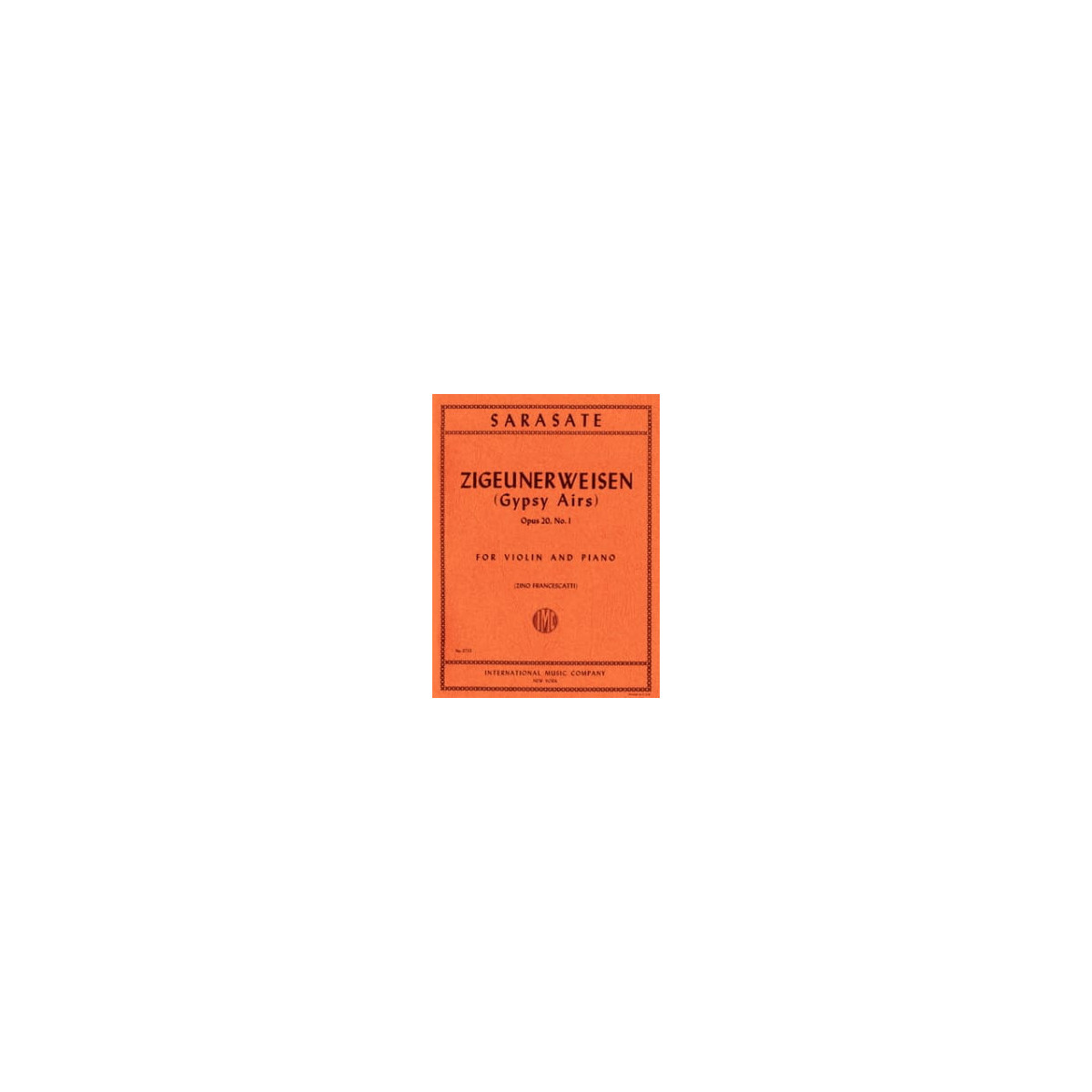 SARASATE : Zigeunerweisen Op. 20 (Francescatti)