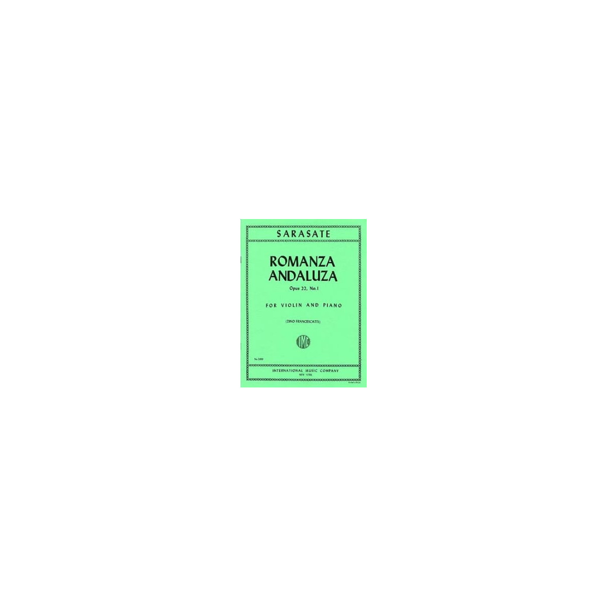 SARASATE : Romanza Andaluza op. 22 n° 1 (Francescatti)
