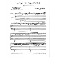 Henri Rabaud : Solo De Concours Pour Clarinette et Piano