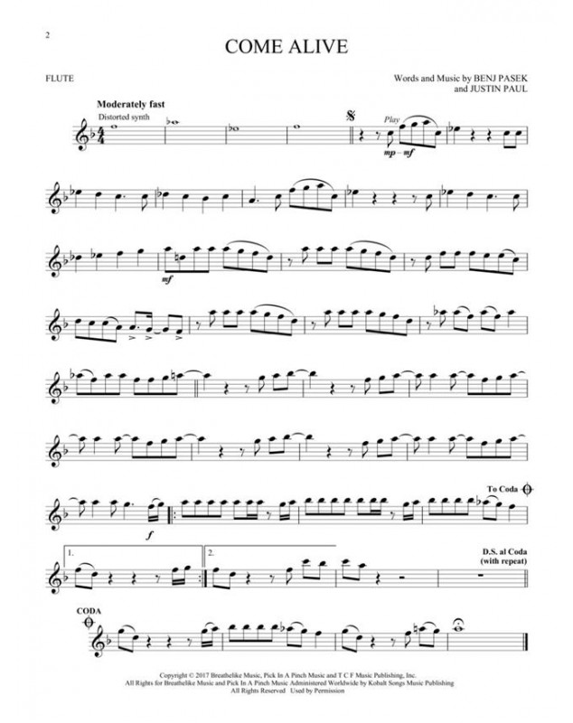 The Greatest Showman - Flute