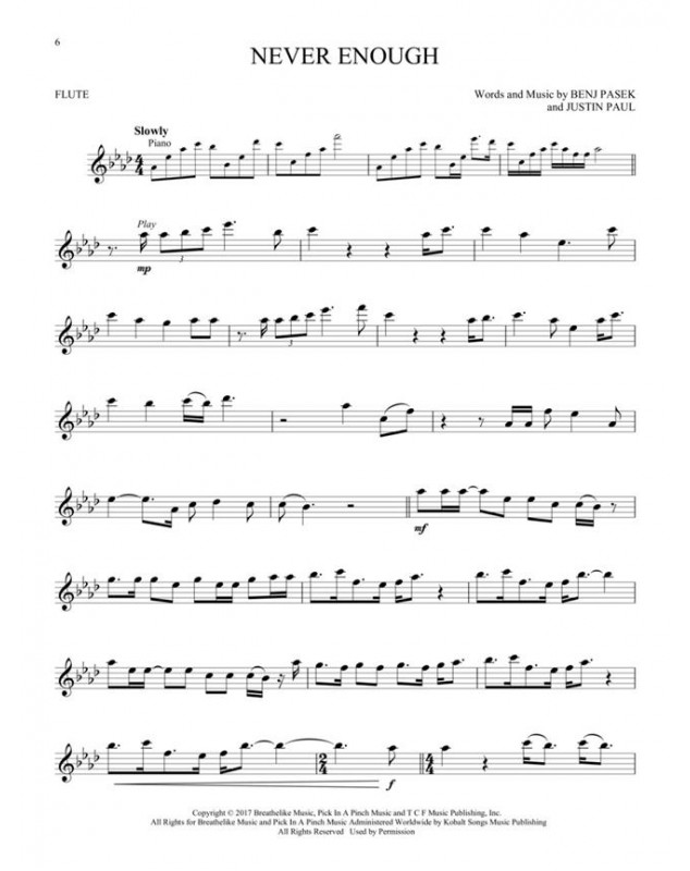 The Greatest Showman - Flute