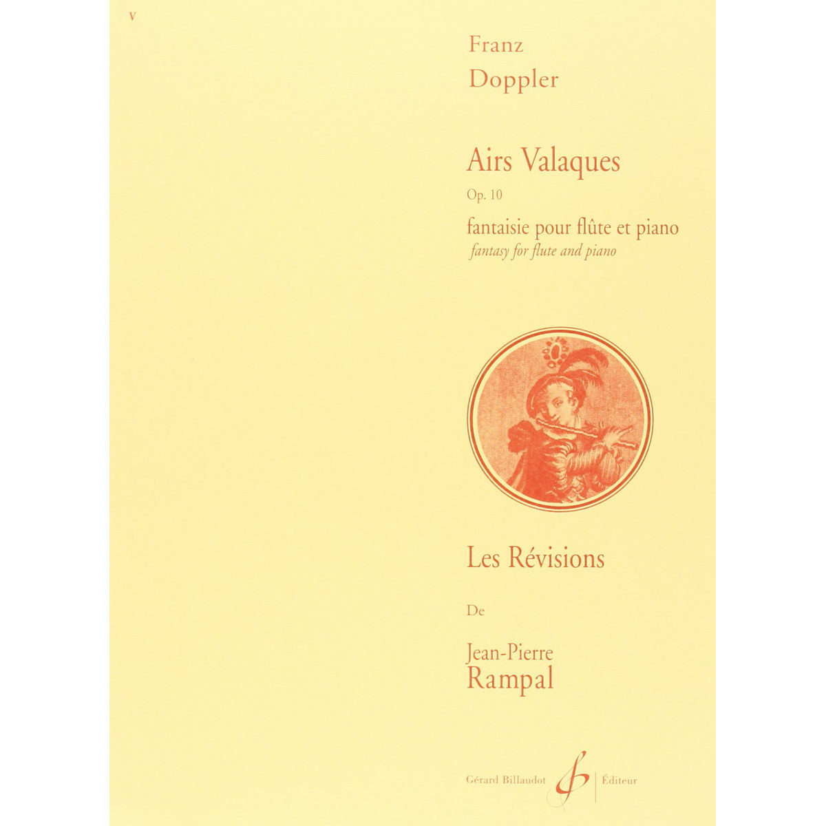 Franz Doppler - Airs Valaques Opus 10 pour Flûte Traversière et Piano - éditions Gérard Billaudot - 9790043021643 - GB6124