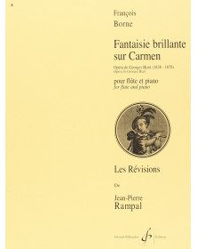 François Borne : Fantaisie Brillante Sur Carmen pour Flûte Traversière et Piano - éditions Gérard Billaudot - 9790043014577 - MR