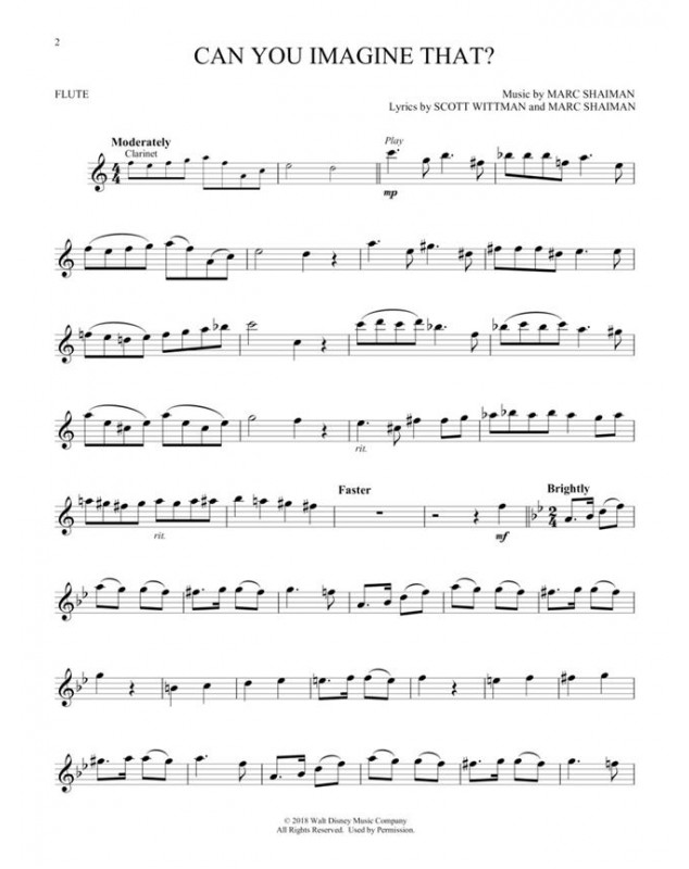 Mary Poppins Returns Pour Flute Traversière - Hal Leonard