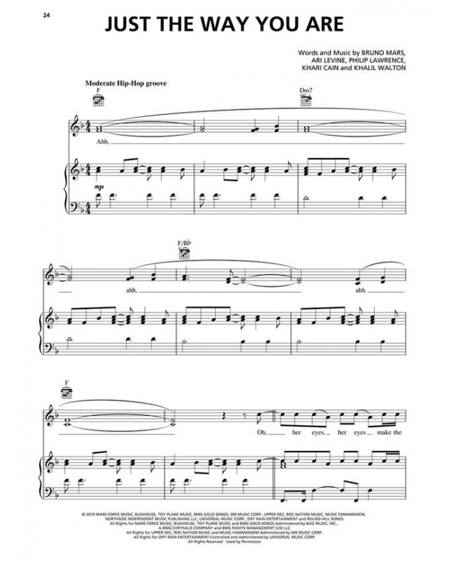 Piano play-along volume 126 : Bruno Mars