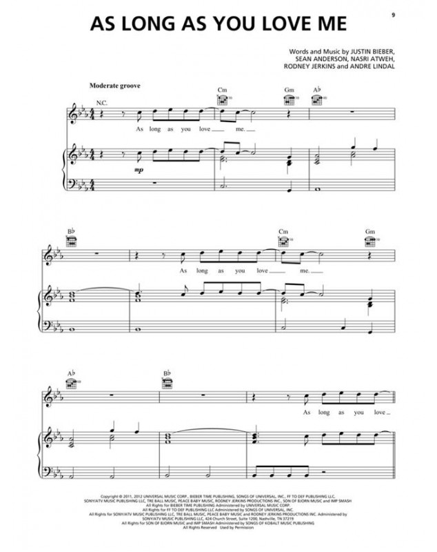 Justin Bieber - Sheet Music Collection