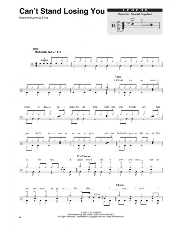 Drum Play-Along Volume 12 : The Police