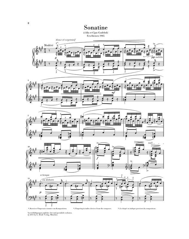 Maurice Ravel : Sonatine