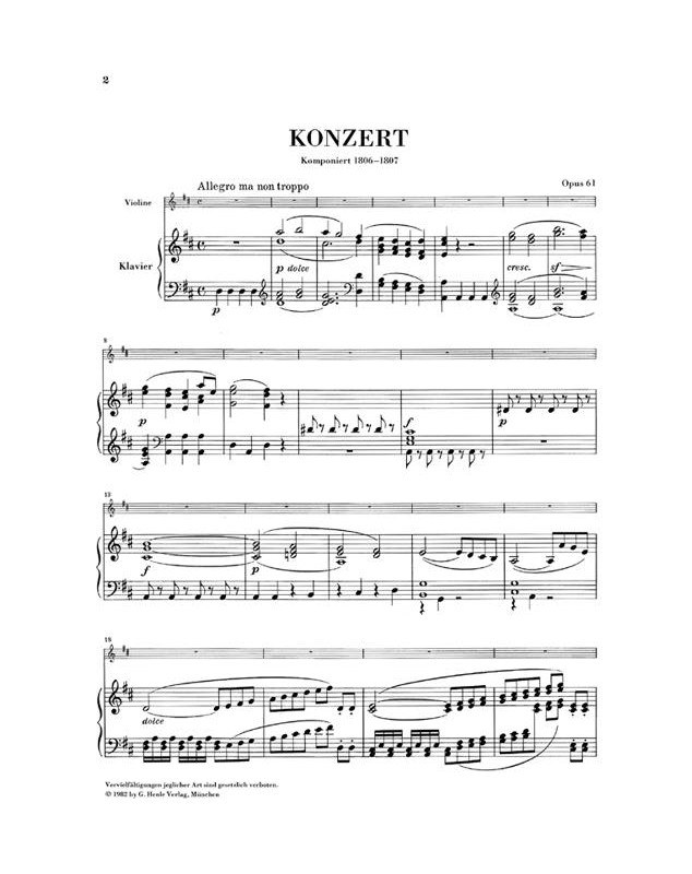 Beethoven : Concerto pour Violon en Ré Majeur Op.61