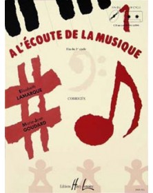 A l'écoute de la musique Fin du 1er Cycle (Corrigés)