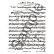 Paul Jeanjean - 20 Etudes Progressives et Mélodiques Volume 2