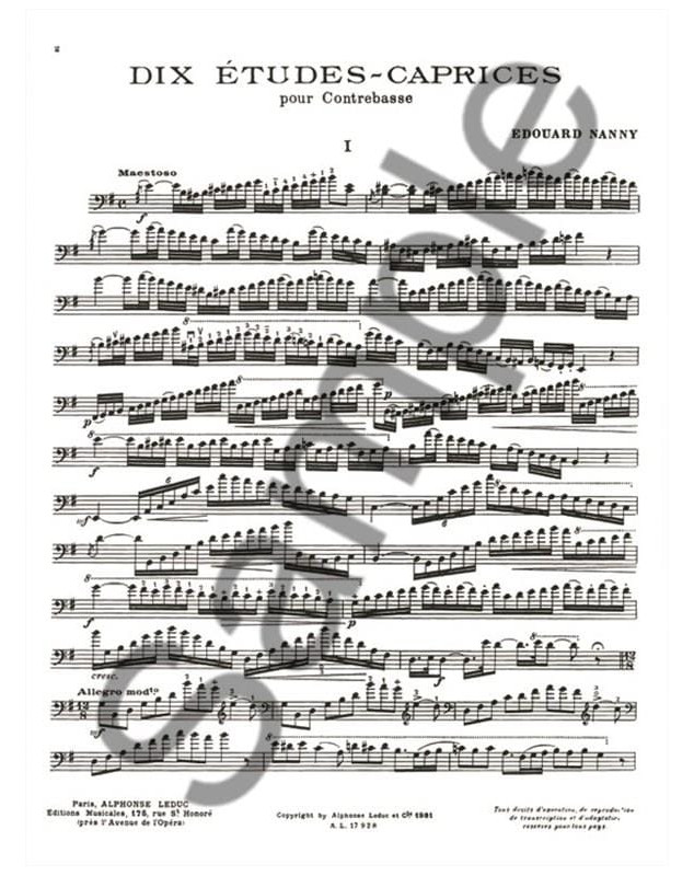 Edouard Nanny : 10 Etudes Caprices