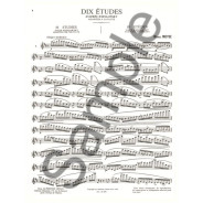 Marcel Moyse : 10 Etudes d'après Wieniawsky - éditions Alphonse Leduc