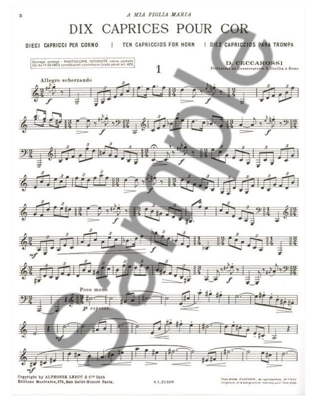 Ceccarossi : 10 Caprices